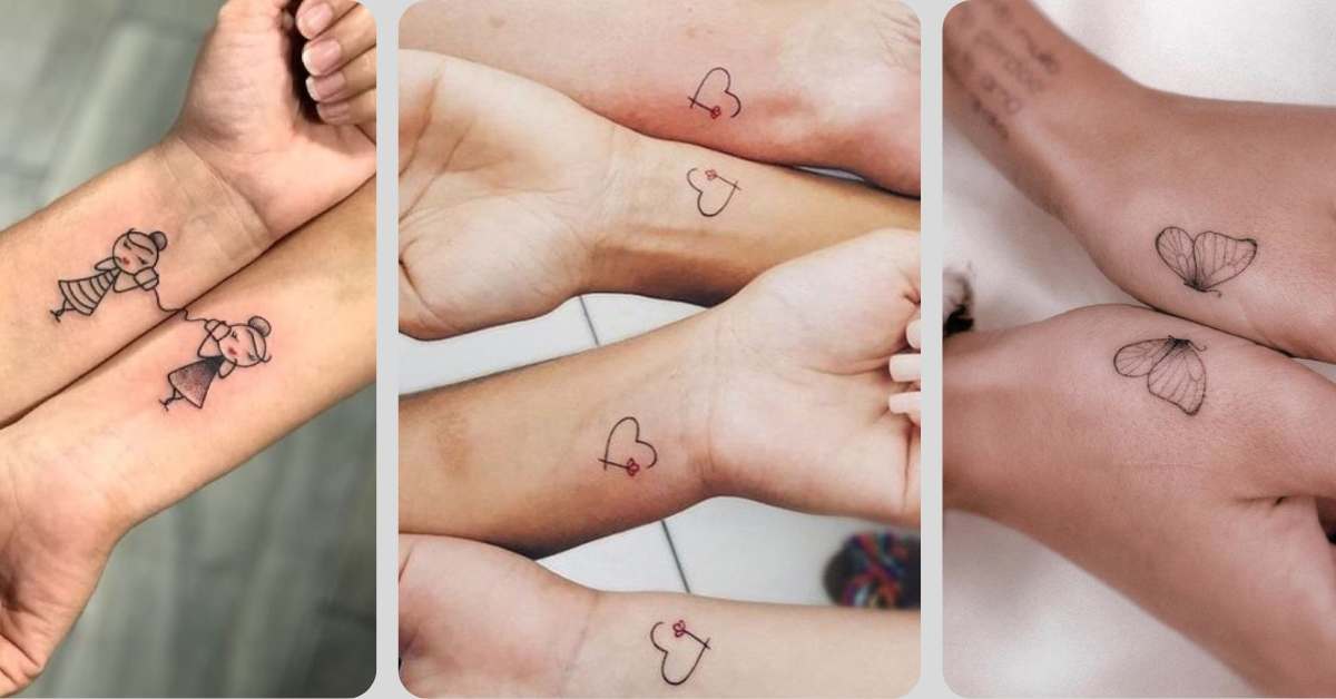 tatuagem de amizade minimalista
