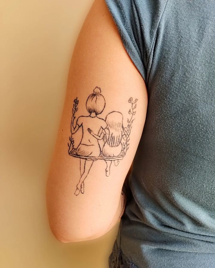 tattoo de mae e filha
