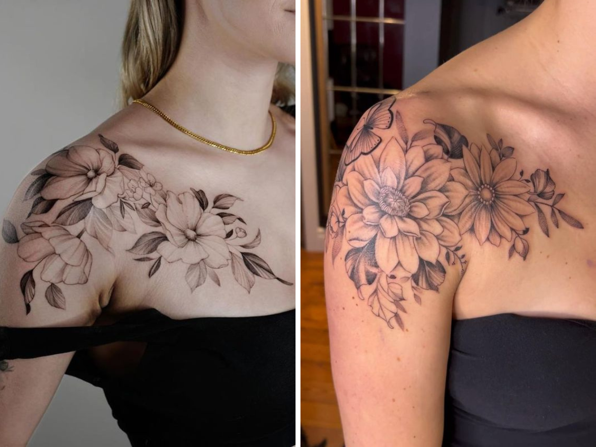 tatuagem feminina ombro pequena