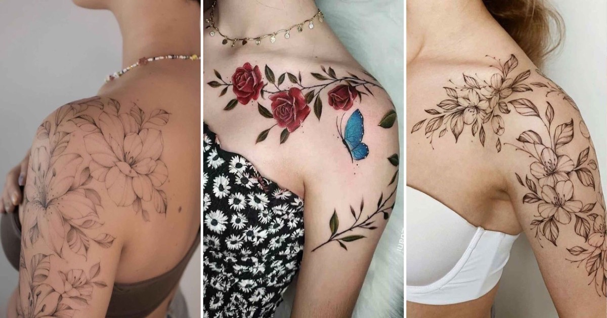 tatuagem feminina ombro e costas