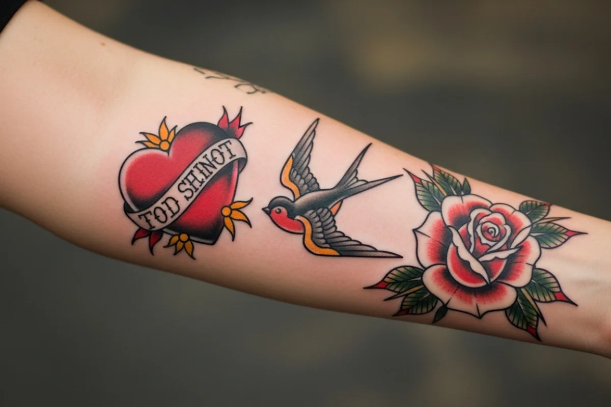 tatuagem old school feminina vs neo tradicional qual escolher