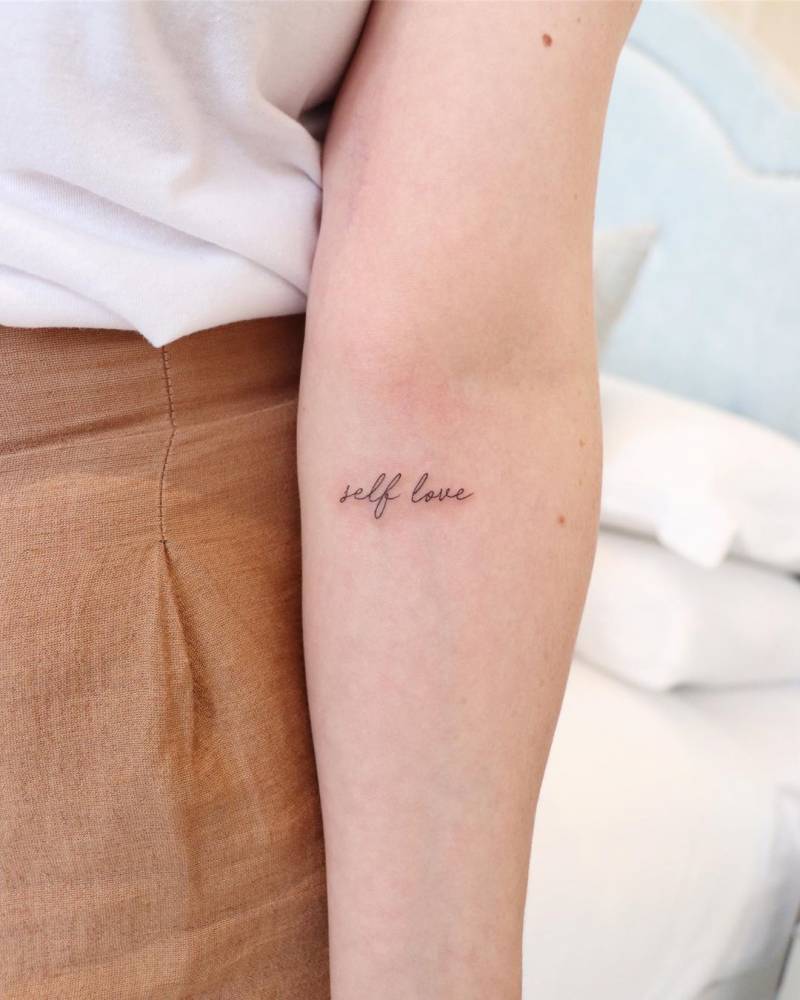 ideias de tatuagem amor proprio feminina