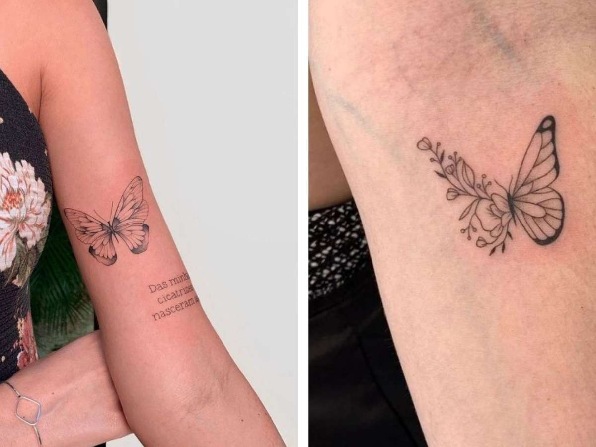tatuagem borboleta pequena
