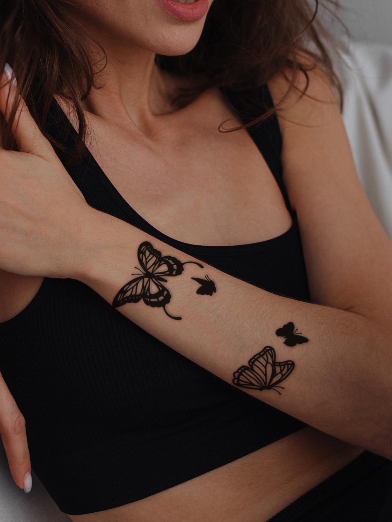 tatuagem borboleta contorno