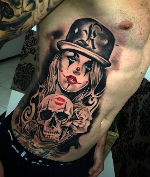 melhores ideias tatuagem catrina realismo chicano