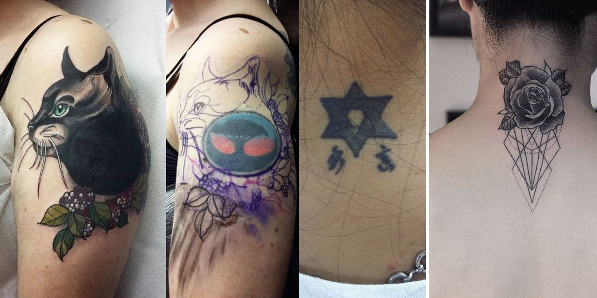tatuagem aquarela vs fine line colorida qual escolher