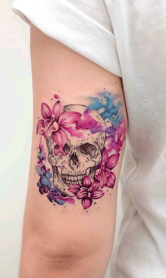 tatuagem aquarela vs fine line colorida qual escolher