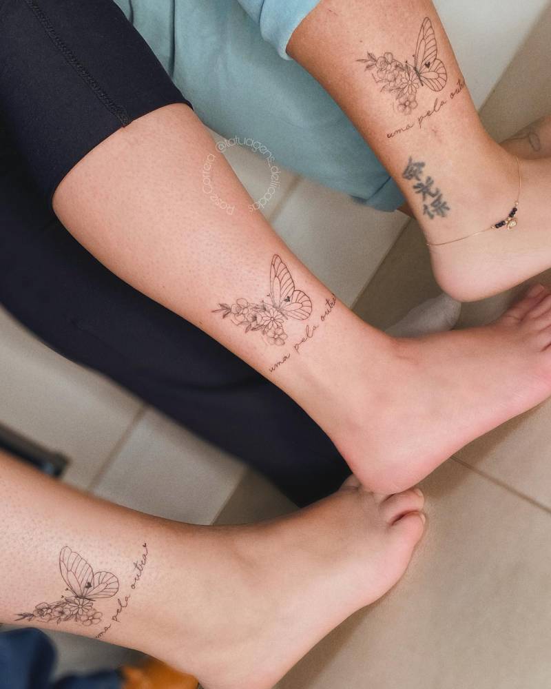ideias de tatuagem combinando para amigos e familiares