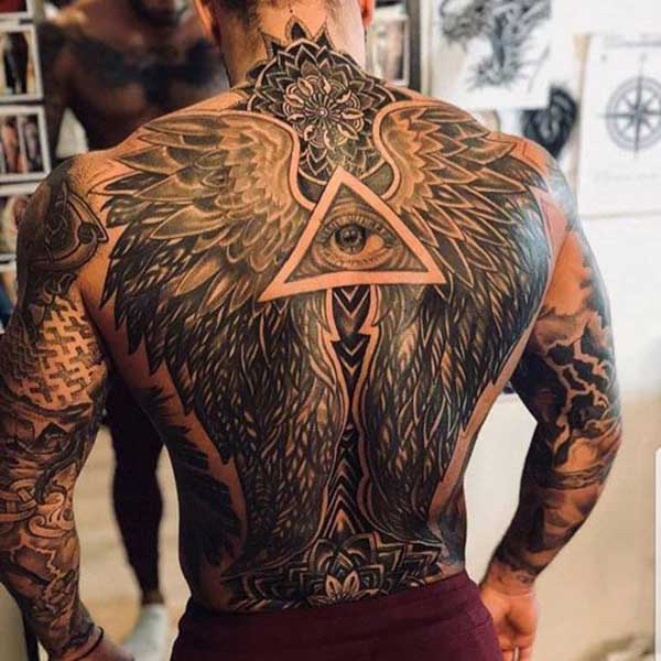 tatuagem costas homem