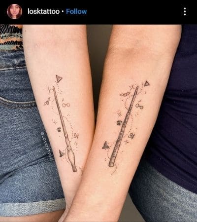 tatuagem de amigas com abacate