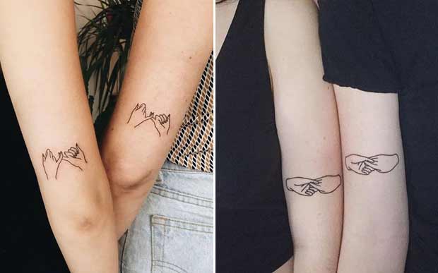 tatuagem de amigas com data