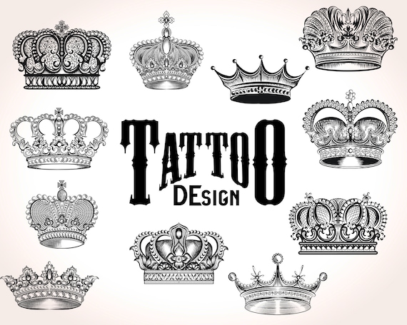 tatuagem de coroa minimalista