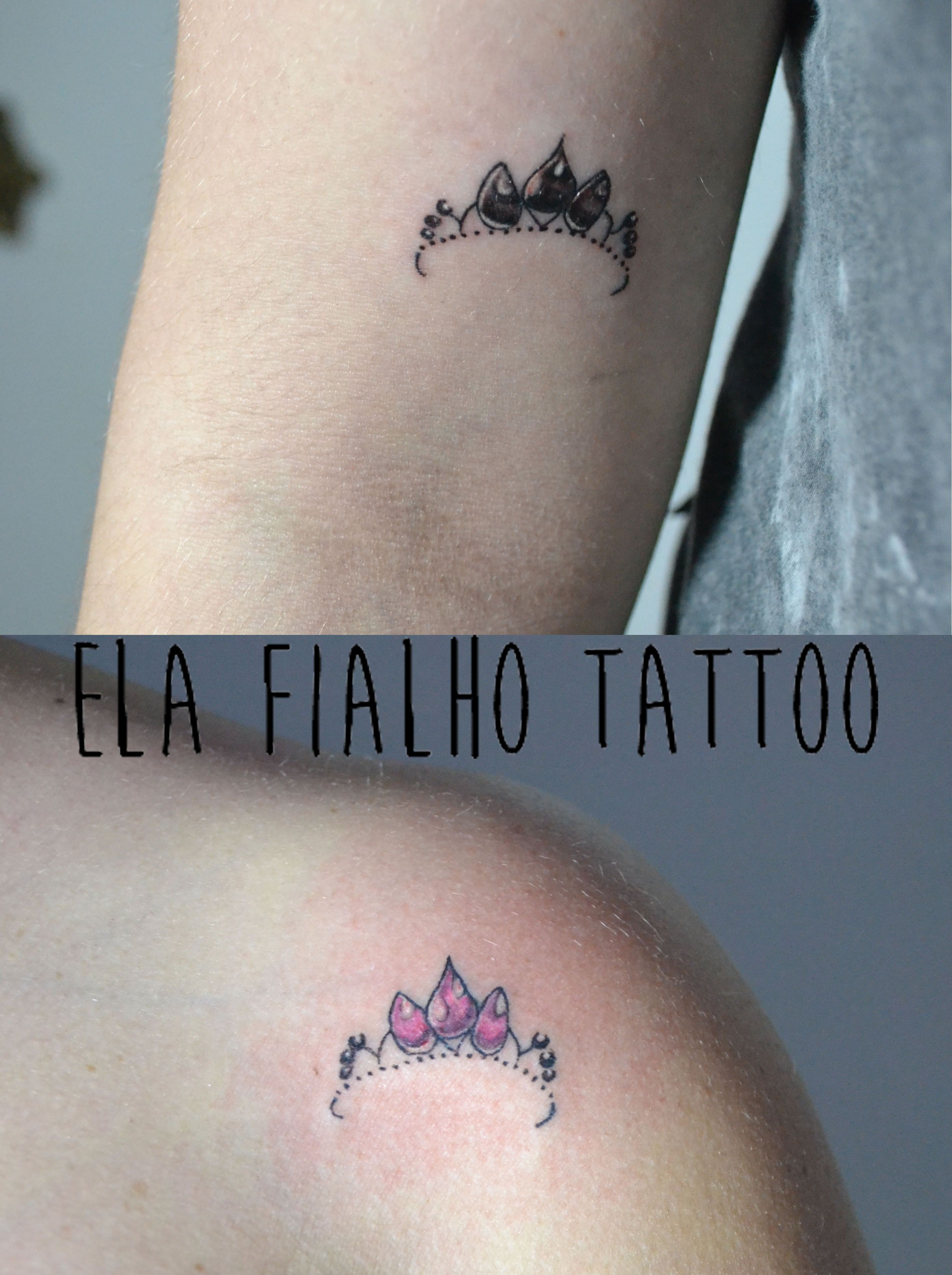 tatuagem de coroa realista
