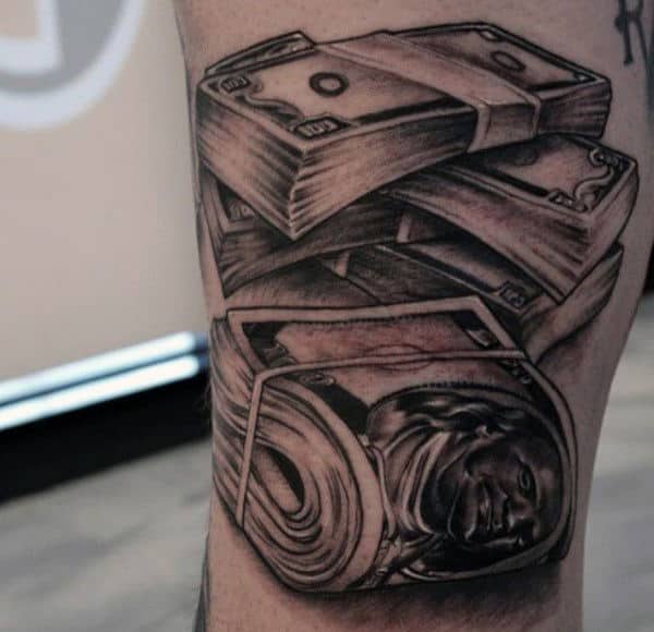 tatuagem de dinheiro para homens