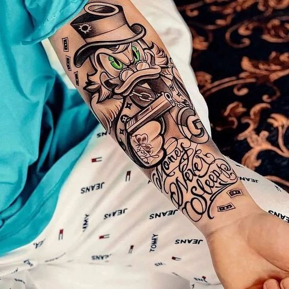 tatuagem de dinheiro e poder