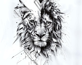 10 ideias de tatuagem de leão realista para se inspirar