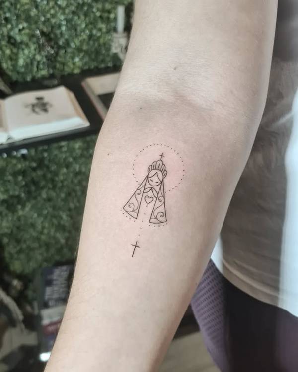 tatuagem nossa senhora aparecida