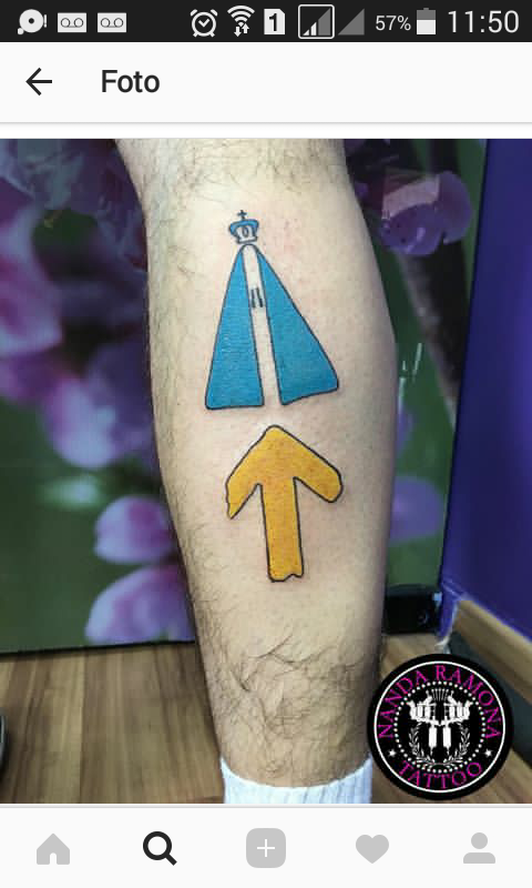tatuagem nossa senhora pulso