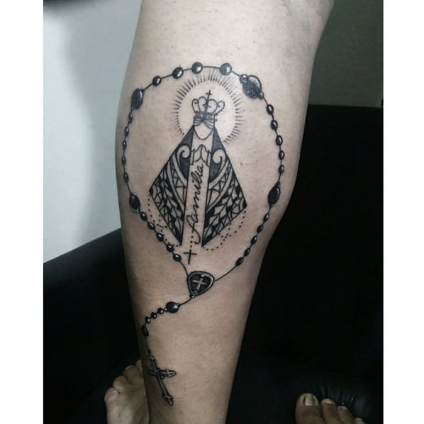 tatuagem nossa senhora de fatima