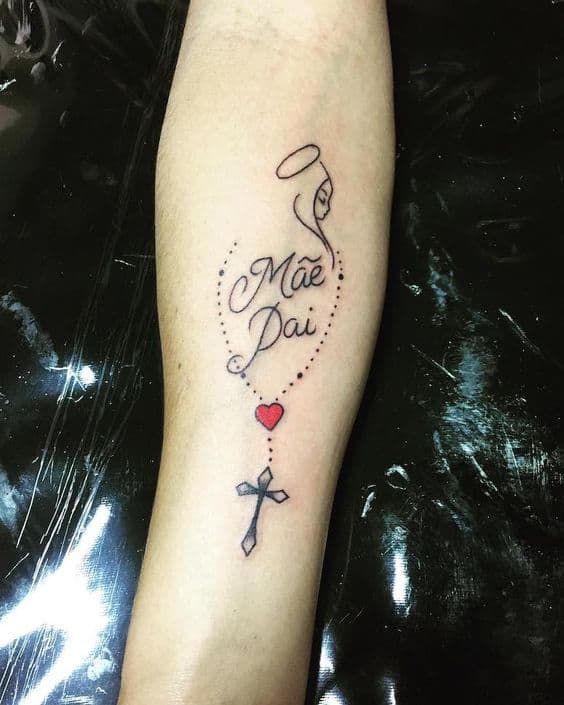 ideias de tatuagem pai e mãe delicada