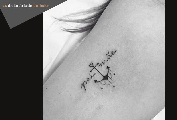 tatuagem pai e mãe com nome dos filhos