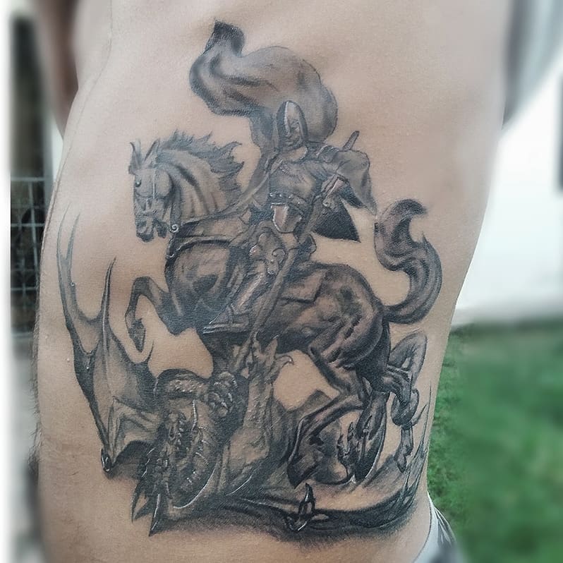 Tatuagem De Sao Jorge Guerreiro