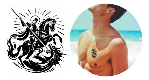 Tatuagem de São Jorge e Ogum: Conexão Espiritual na Pele