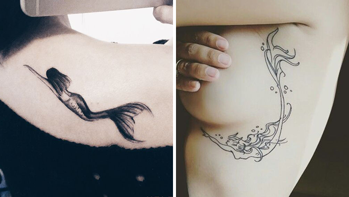 ideias de tatuagem de sereia para inspirar