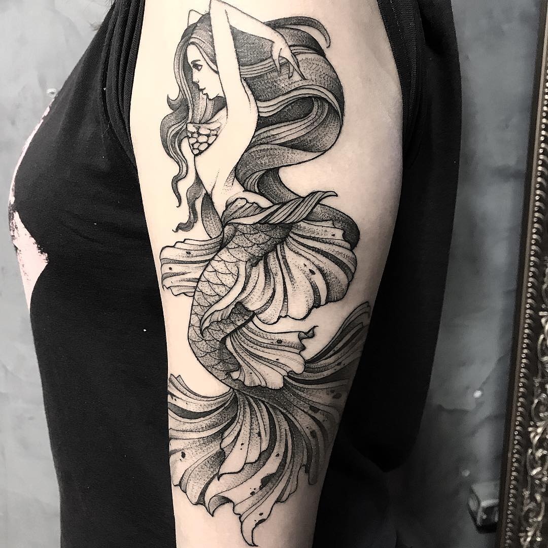 quanto custa uma tatuagem de sereia detalhada