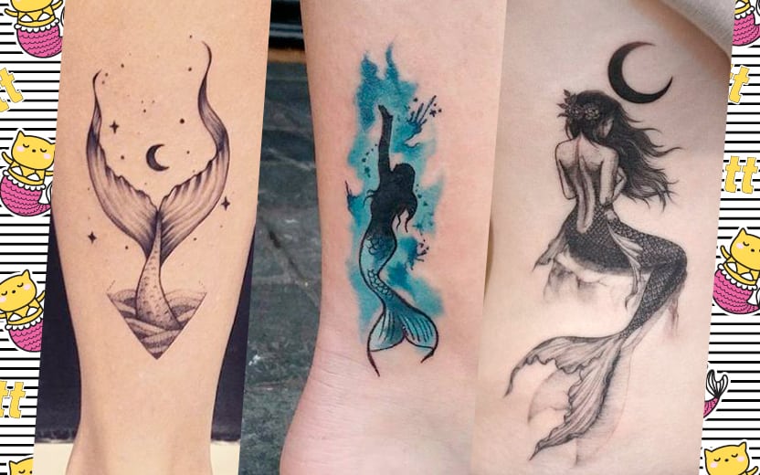 ideias de tatuagem de sereia para inspirar