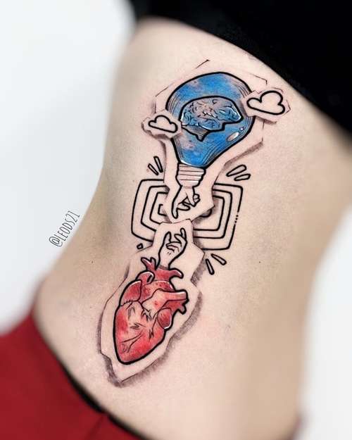 tatuagens com ilusão de ótica