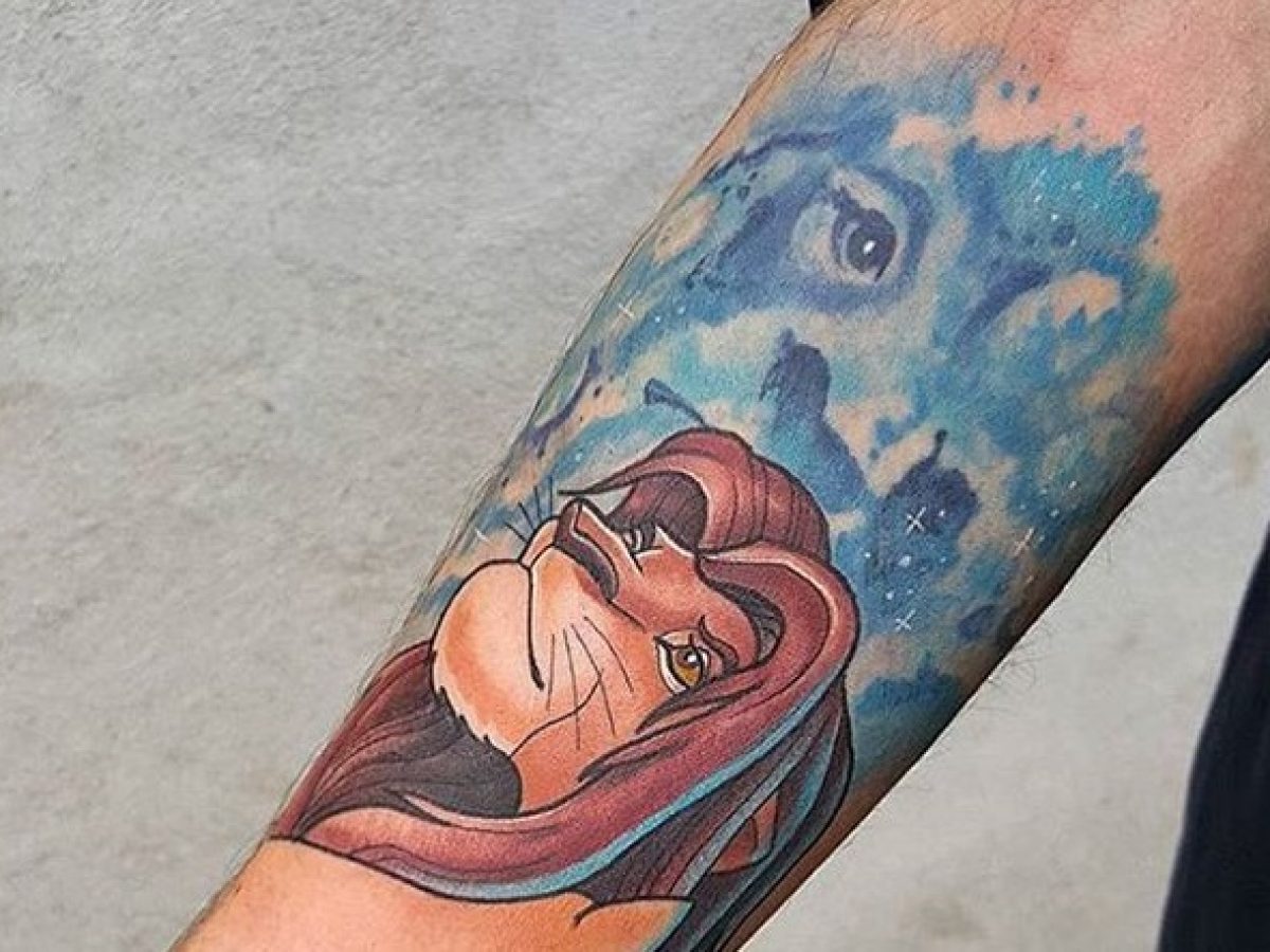 Personagens Disney em Tatuagens Aquarela: Cores e Delicadeza