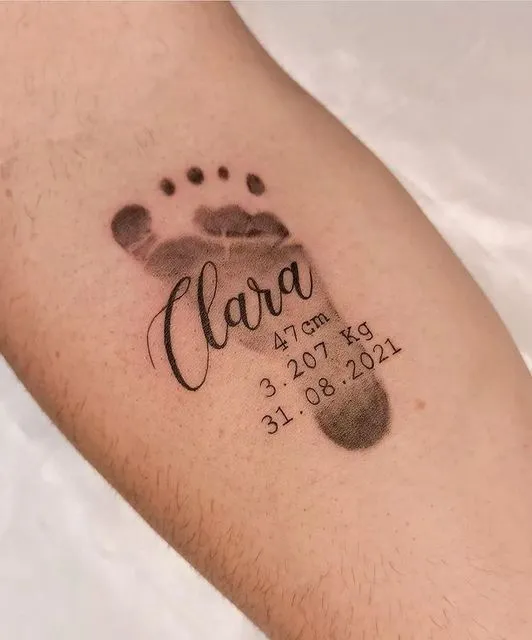 ideias criativas de tatuagem para homenagear meu filho