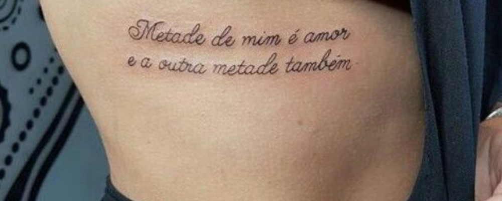 quanto custa uma tatuagem escrita nas costas feminina