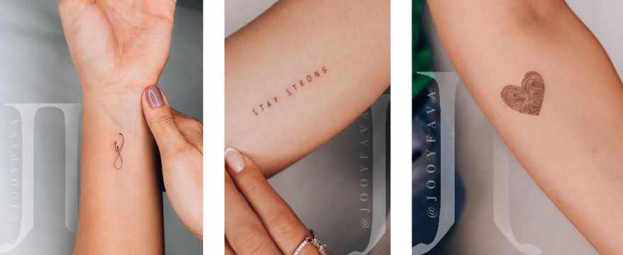 tatuagem minimalista moderna