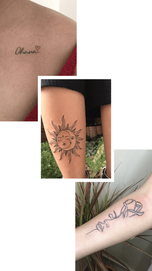 tatuagem minimalista símbolo