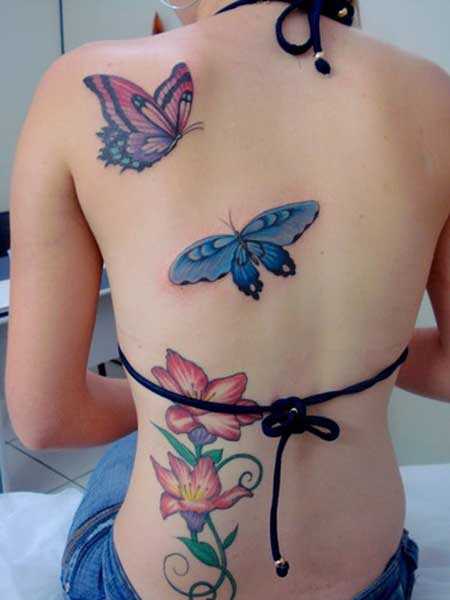 tatuagem feminina nas costas grande