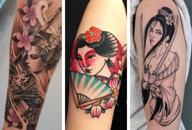 tatuagem feminina no braço e mão