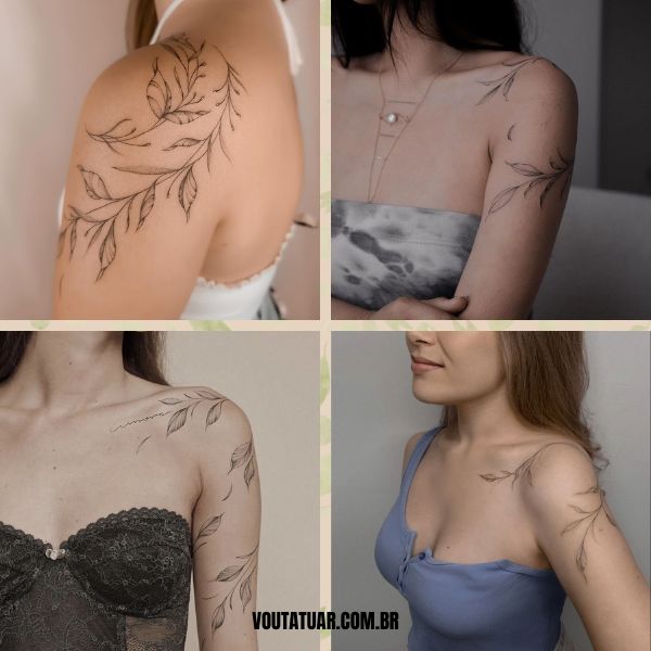Tatuagens Minimalistas no Ombro: Ideias Delicadas e Discretas