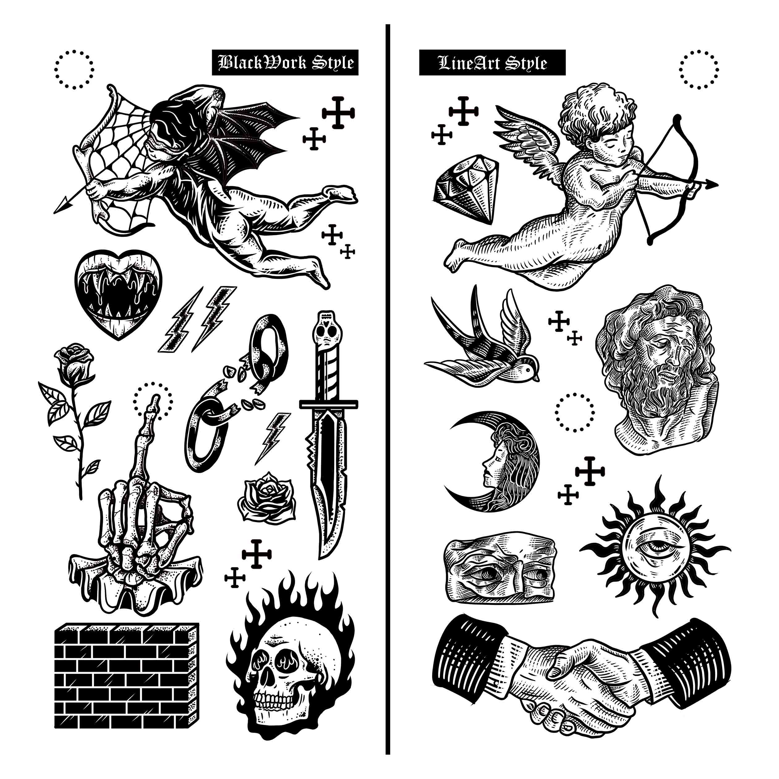 o que são flash tattoos
