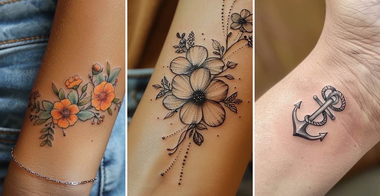 cuidados pos tatuagem flor fineline pulso