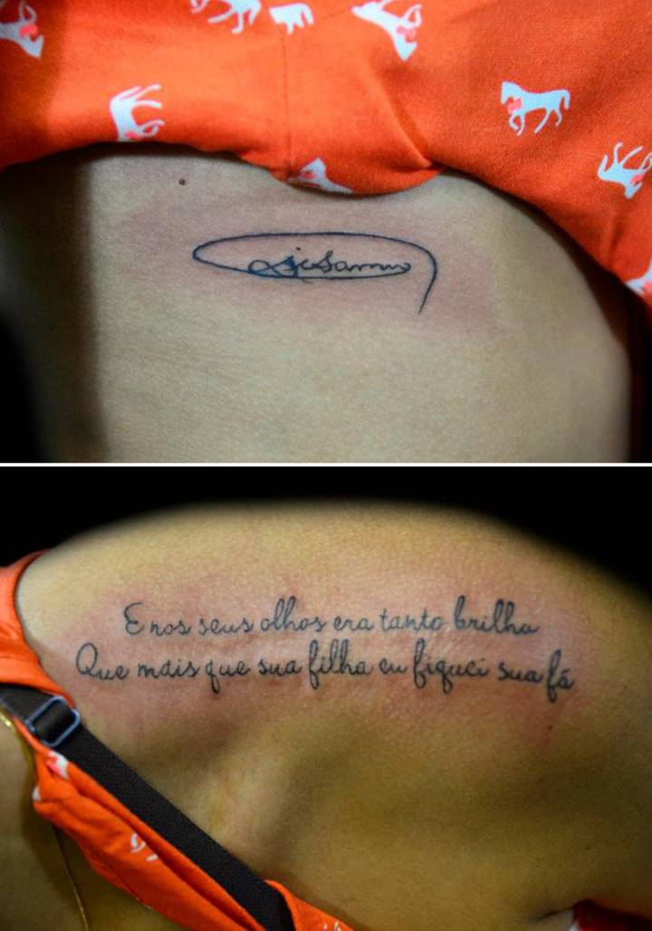 5 ideias de títulos para posts satélites:
1. Tatuagens Simbólicas para Honrar a Memória de uma Filha
2. Retratos Realistas: Capturando a Essência da Sua Filha na Pele
3. Frases Emocionantes para Tatuagens em Memória de Filha
4. Ideias Criativas de Tatuagens Minimalistas em Homenagem à Filha
5. A Importância da Escrita Autógrafa em Tatuagens de Memória