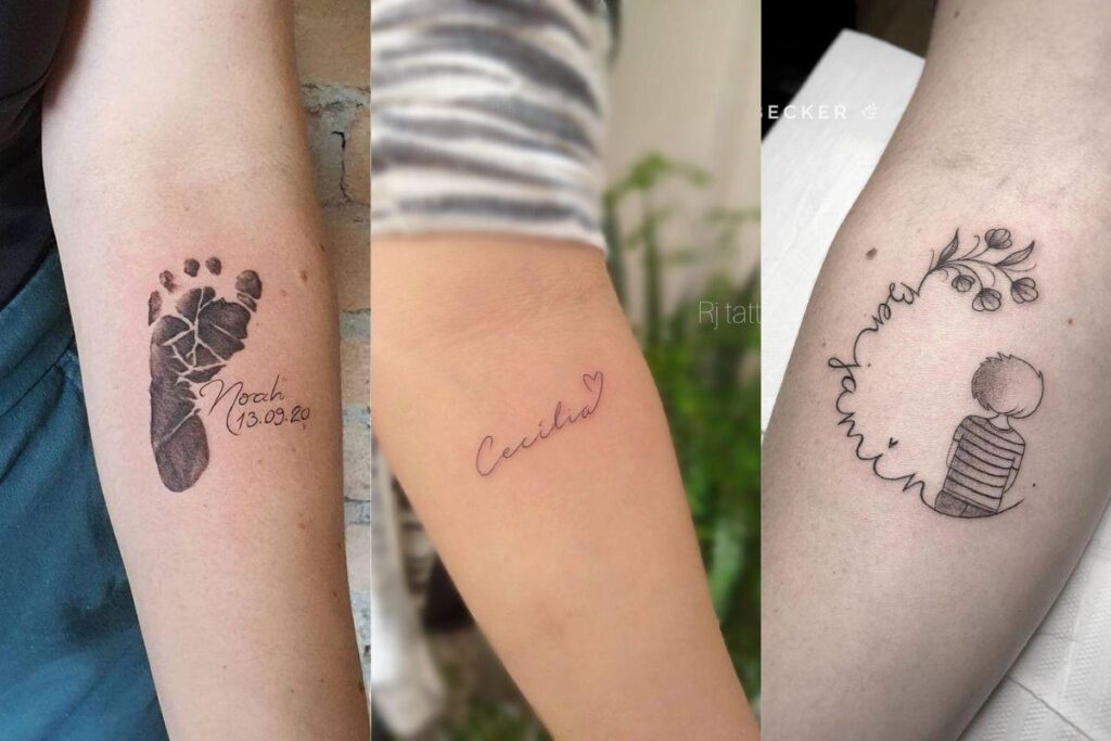 tatuagem data de nascimento filho