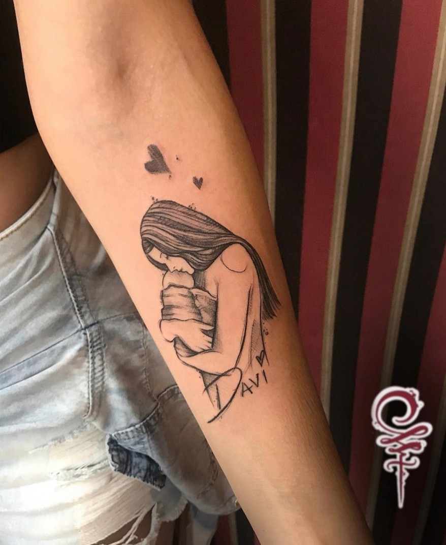 tatuagem mae e filho