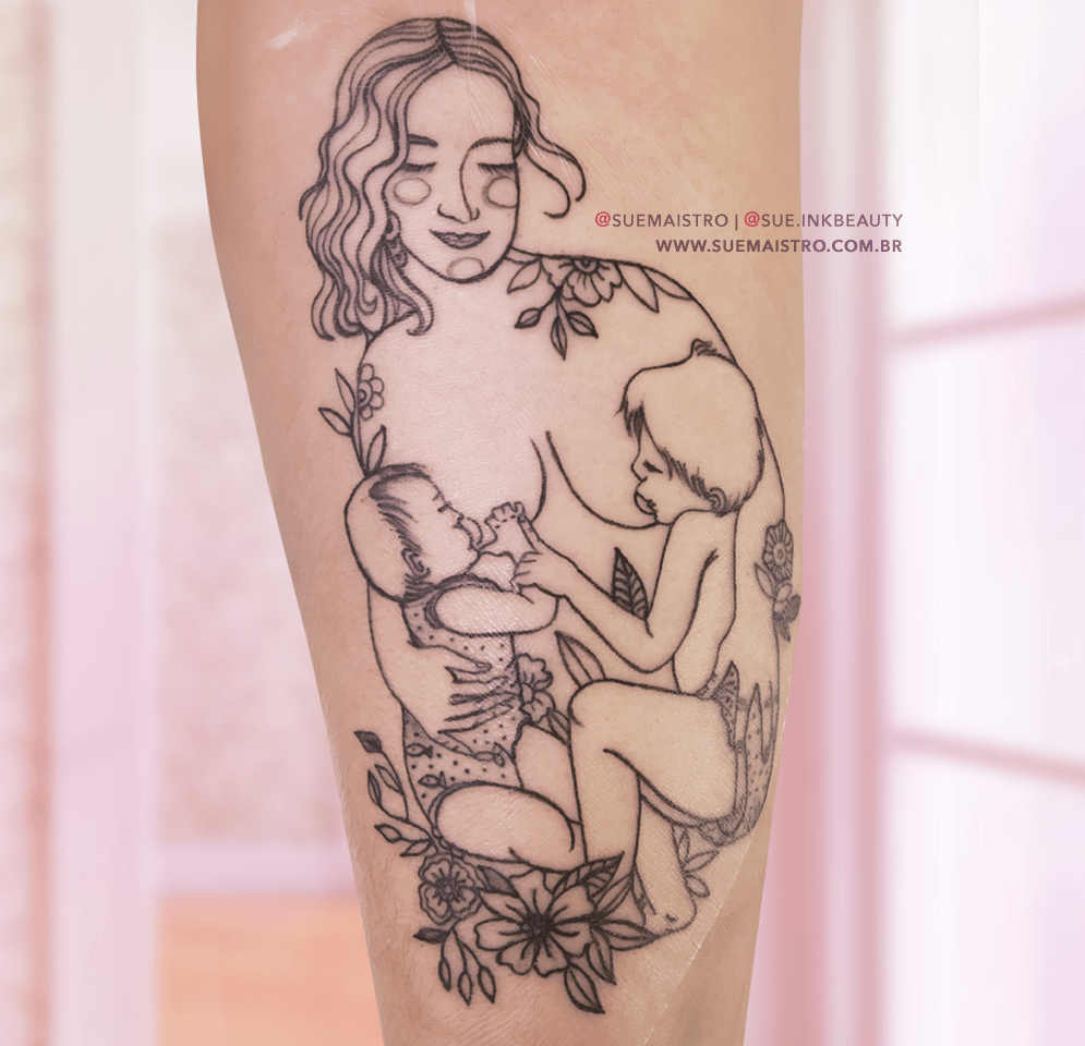 tatuagem mae e filho