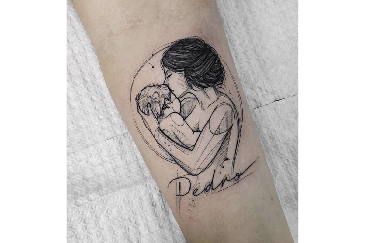 tatuagem mae e filho