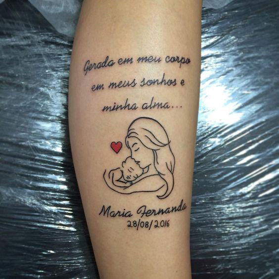 tatuagem mae e filho