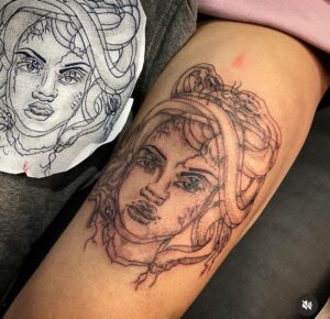 medusa tattoo proteção