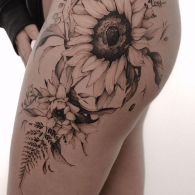 tatuagem na coxa ou panturrilha qual escolher