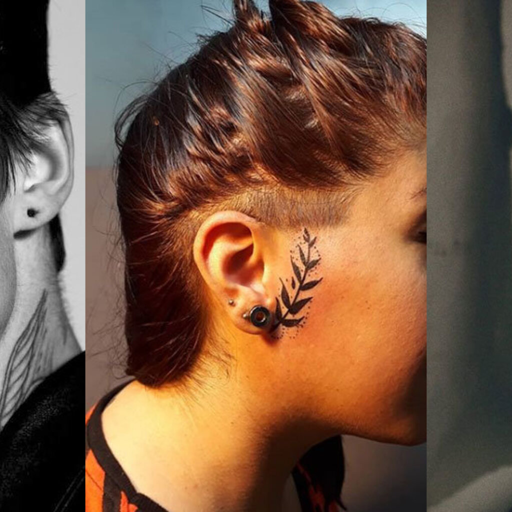 Do '777' às Rosas: Ideias de Tatuagens com Significado Perto da Orelha